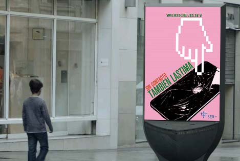 Sin contacto también lastima